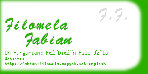 filomela fabian business card